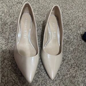 Gianni Bini Nude Patent Pointed-Toe Pumps